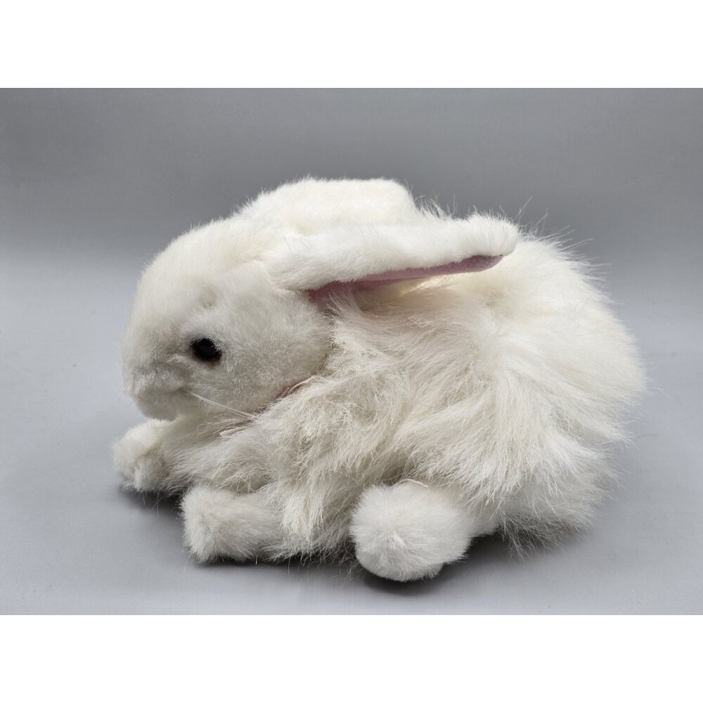 Vintage 1993 Mary Meyer White Plush Bunny Pink Bow "Petite Dream" - Picture 4 of 7